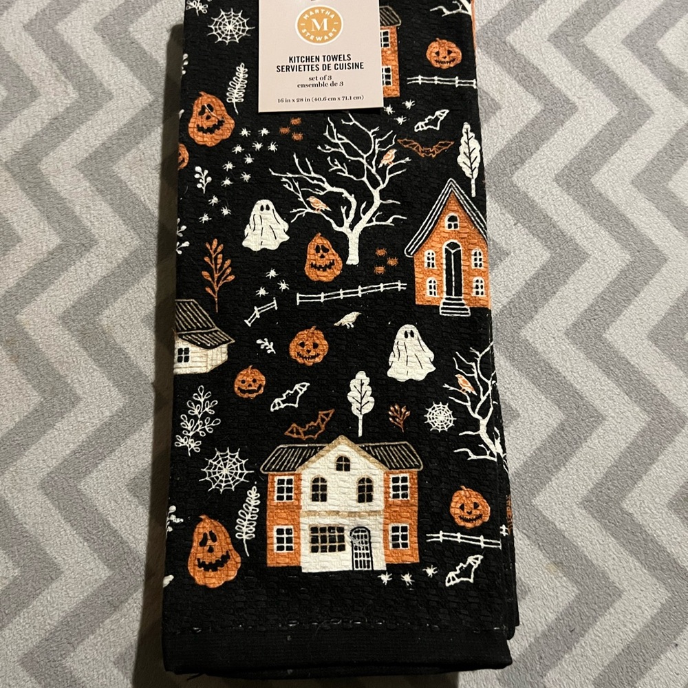 Martha Stewart Halloween Themed Kitchen Towels
